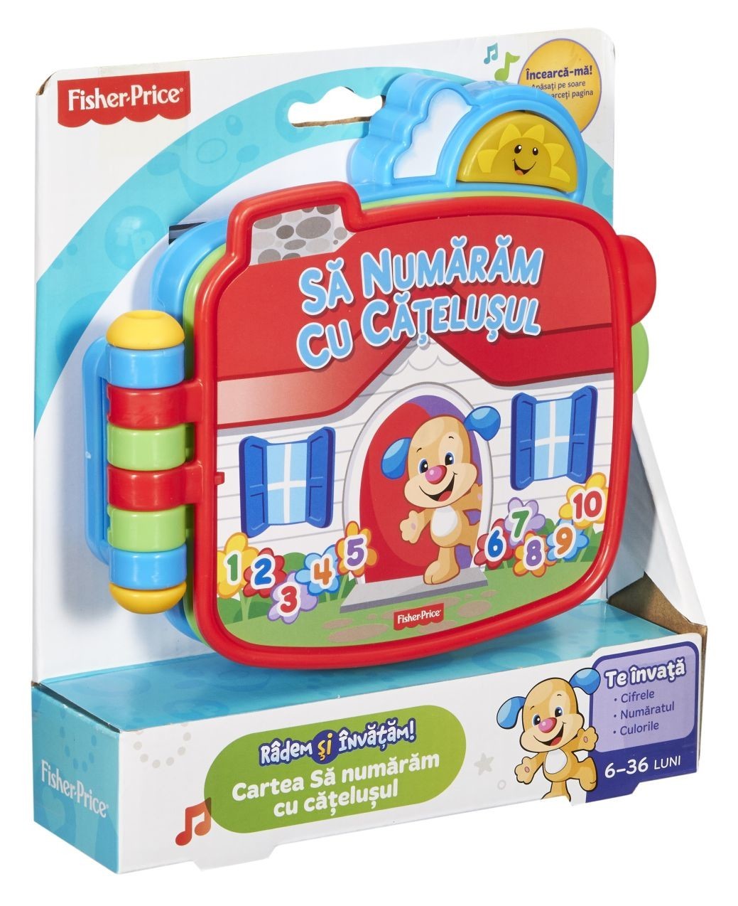 Fisher Price - Carticica Sa numaram cu catelusul, limba romana -