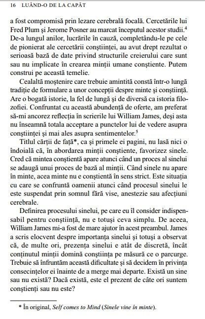 Antonio Damasio - Sinele. Construirea creierului constient -