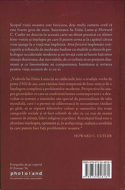 Dalai Lama, Howard C. Cutler - Arta fericirii. Manual de viata -