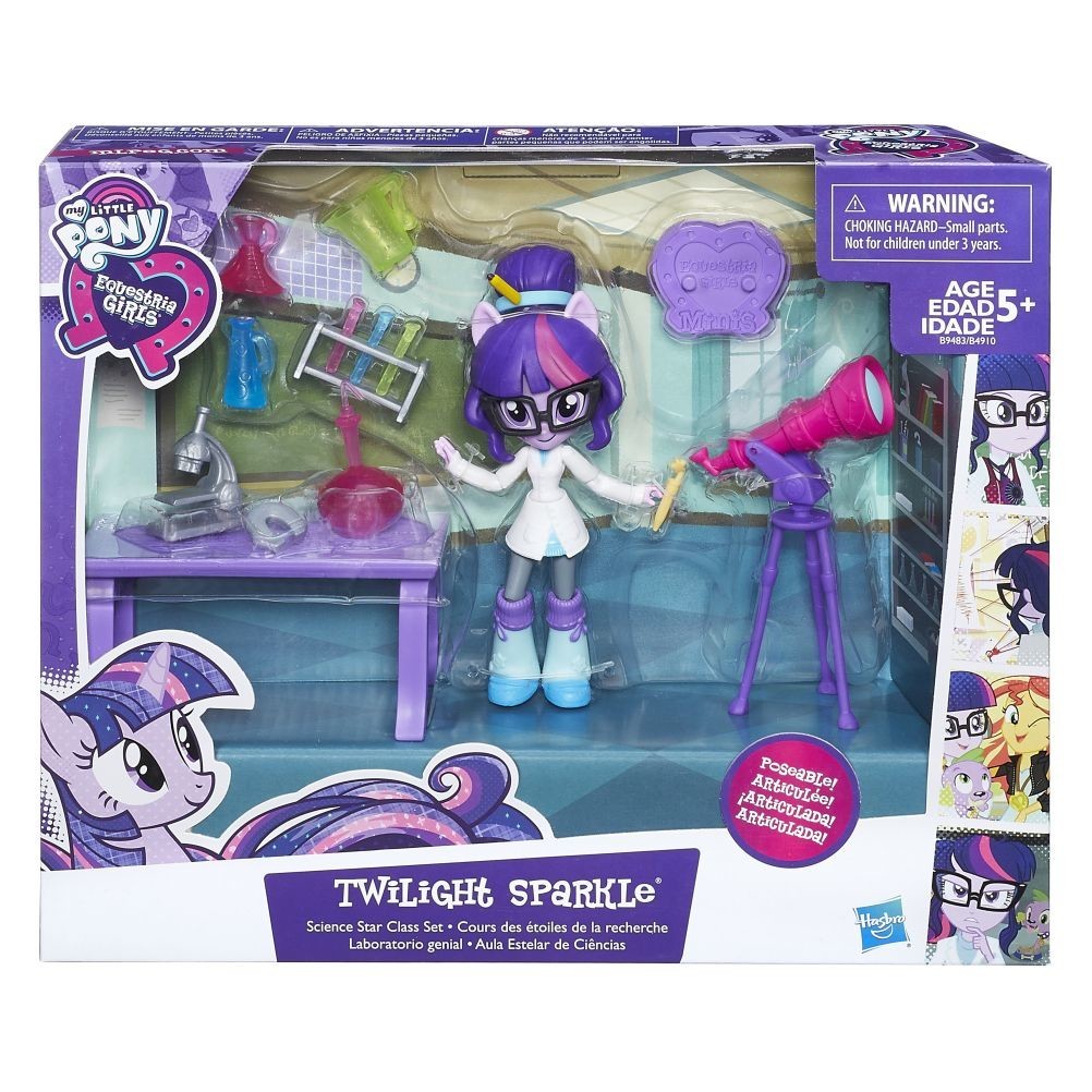 My Little Pony - My Little Pony, Set Equestria Girls Minis - Ora de stiinte, Twilight Sparkle -