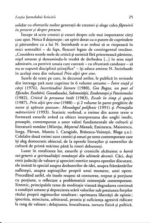 N. Steinhardt - Jurnalul fericirii -