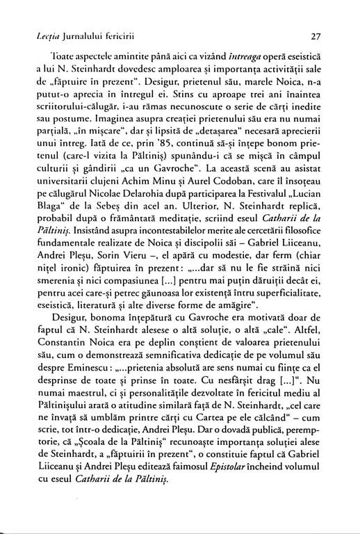 N. Steinhardt - Jurnalul fericirii -