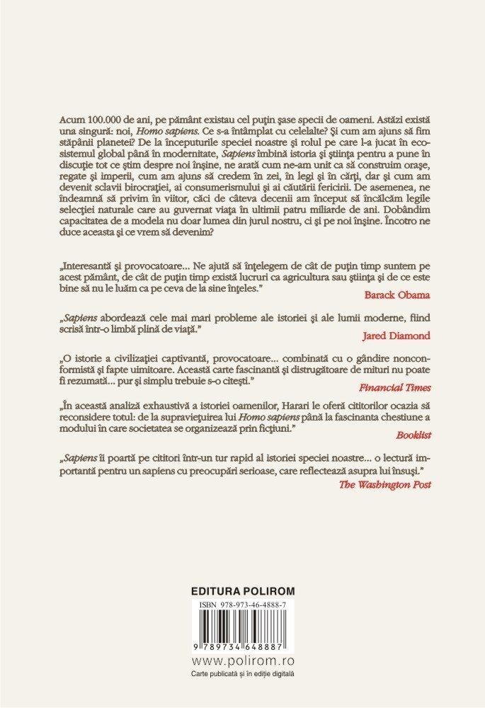 Yuval Noah Harari - Sapiens. Scurta istorie a omenirii -