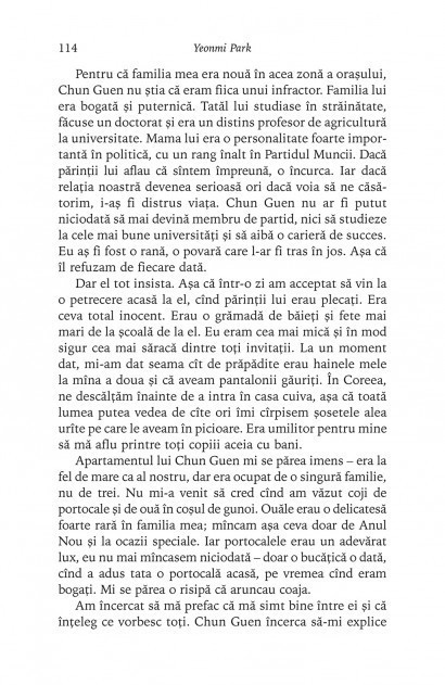 Yeonmi Park - Drumul catre libertate. Autobiografia unei refugiate din Coreea de Nord -