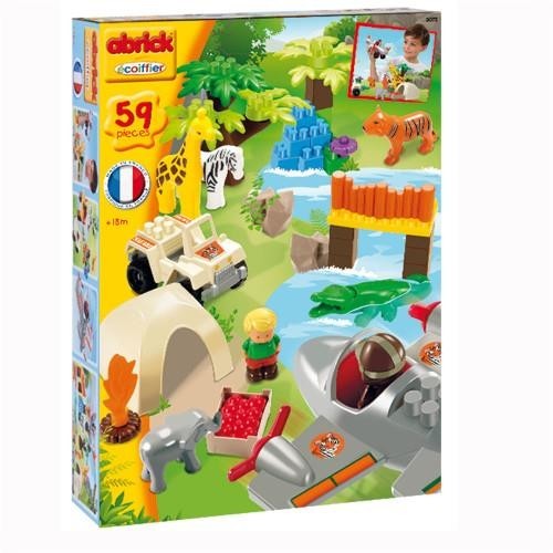 Ecoiffier - Set constructie Abrick - Aventuri in Safari, 59 piese -